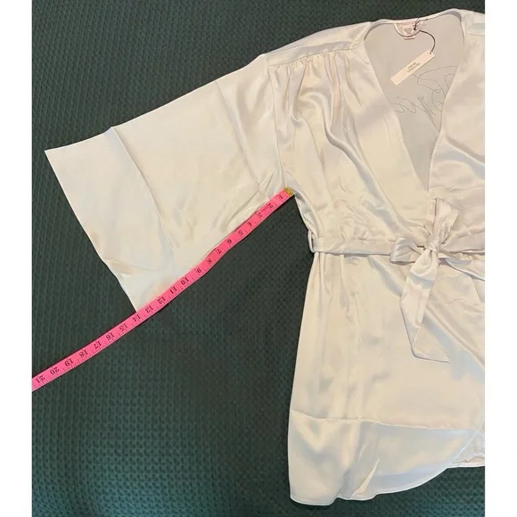 NEW Bride Embellished Satin Short Robe, Victoria’s Secret - Picture 9 of 11